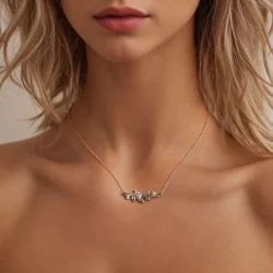 Naszyjnik w kształcie liścia PANDORA - BSN391