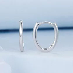 Owalne kolczyki w stylu PANDORA - BSE1015-A