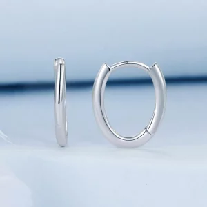 Owalne kolczyki w stylu PANDORA - BSE1015-A