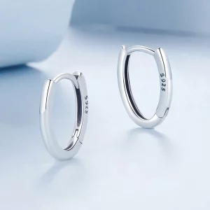 Owalne kolczyki w stylu PANDORA - BSE1015-A