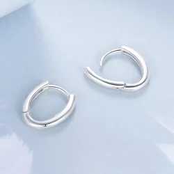 Owalne kolczyki w stylu PANDORA - BSE1015-A