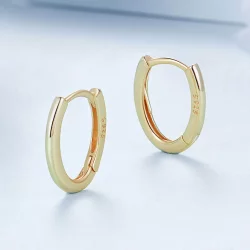 Owalne kolczyki w stylu PANDORA - BSE1015-B