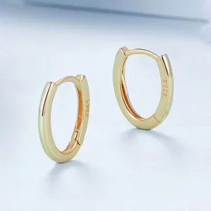 Owalne kolczyki w stylu PANDORA - BSE1015-B