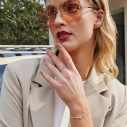 PANDORA Style Gładki prosty pierścionek - BSR558