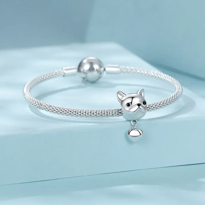 (zdjęcie do) PANDORA Style Love Zawieszka z buldogiem francuskim - SCC2767 - Wyświetl 4