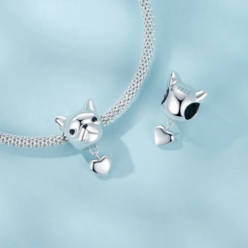 (zdjęcie do) PANDORA Style Love Zawieszka z buldogiem francuskim - SCC2767 - Wyświetl 5