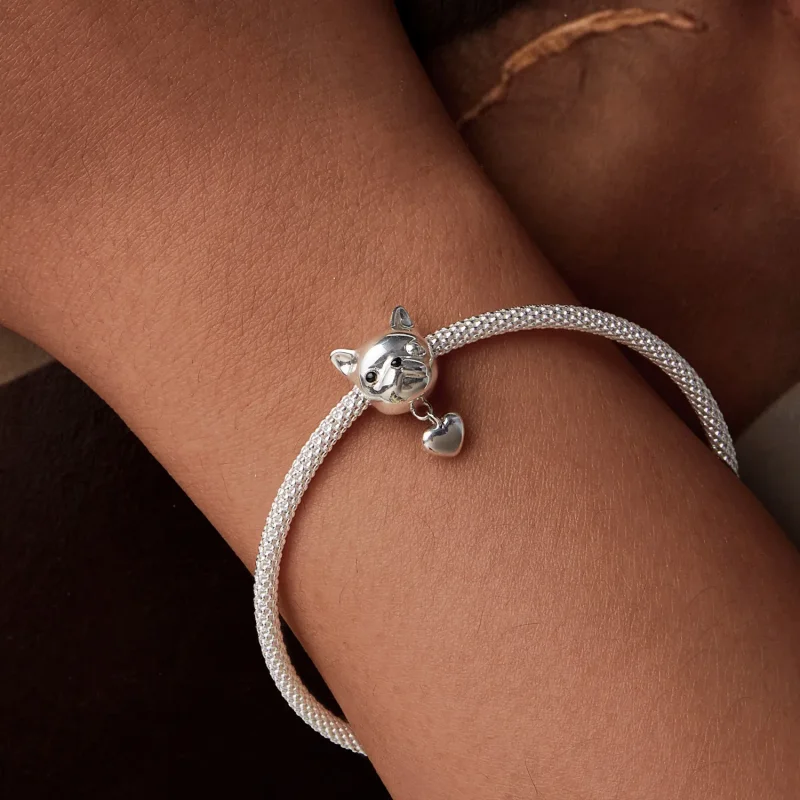 (zdjęcie do) PANDORA Style Love Zawieszka z buldogiem francuskim - SCC2767 - Wyświetl 7