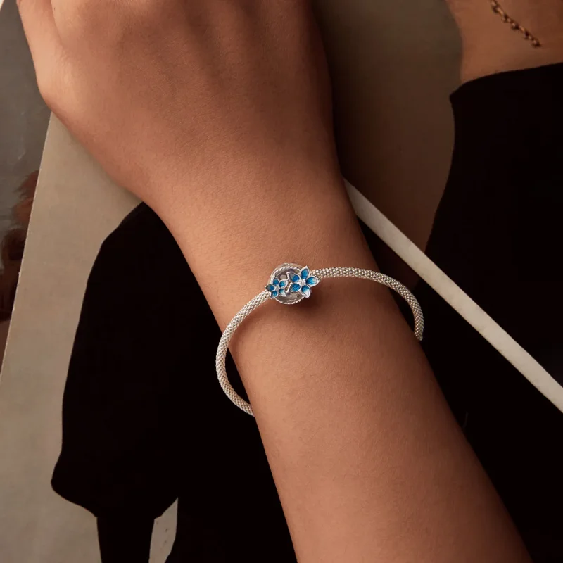 (zdjęcie do) PANDORA Style Mała zawieszka w kształcie kwiatu ostróżki - BSC1029 - Wyświetl 6