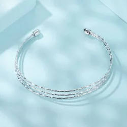 PANDORA Style Prosta wielowarstwowa bransoletka - SCB273