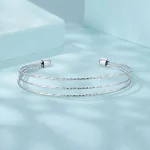PANDORA Style Prosta wielowarstwowa bransoletka - SCB273