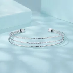 PANDORA Style Prosta wielowarstwowa bransoletka - SCB273