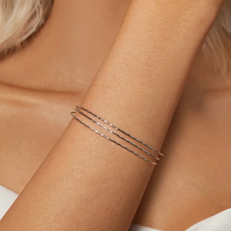 (zdjęcie do) PANDORA Style Prosta wielowarstwowa bransoletka - SCB273 - Wyświetl 8