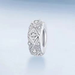 PANDORA Style Silikonowa zawieszka dystansowa z wytłoczonym wzorem - BSC1011