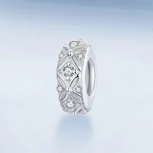 PANDORA Style Silikonowa zawieszka dystansowa z wytłoczonym wzorem - BSC1011