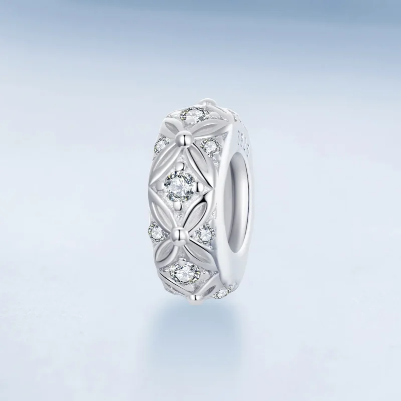 (zdjęcie do) PANDORA Style Silikonowa zawieszka dystansowa z wytłoczonym wzorem - BSC1011 - Wyświetl 2