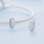PANDORA Style Silikonowa zawieszka dystansowa z wytłoczonym wzorem - BSC1011