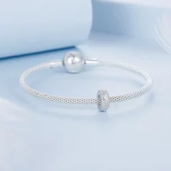 PANDORA Style Silikonowa zawieszka dystansowa z wytłoczonym wzorem - BSC1011