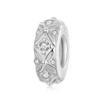 PANDORA Style Silikonowa zawieszka dystansowa z wytłoczonym wzorem - BSC1011