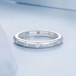 Pierścionek z nieskończoną pętlą w stylu PANDORA - BSR561