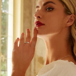Pierścionek z nieskończoną pętlą w stylu PANDORA - BSR561