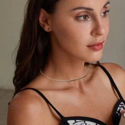 Pleciony naszyjnik w stylu PANDORA - BSA009