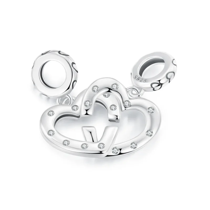 (zdjęcie do) Podwójna klamra PANDORA Style Love - SCC2773 - Wyświetl 2