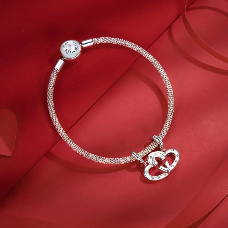 (zdjęcie do) Podwójna klamra PANDORA Style Love - SCC2773 - Wyświetl 6