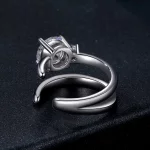 Podwójny mankiet Moissanite typu PANDORA (z jednym certyfikatem) - MSE058