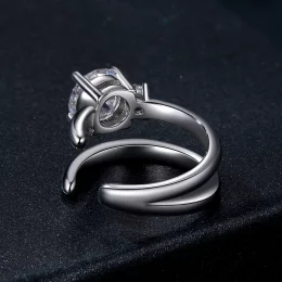 Podwójny mankiet Moissanite typu PANDORA (z jednym certyfikatem) - MSE058