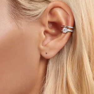 Podwójny mankiet Moissanite typu PANDORA (z jednym certyfikatem) - MSE058