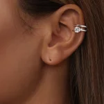 Podwójny mankiet Moissanite typu PANDORA (z jednym certyfikatem) - MSE058