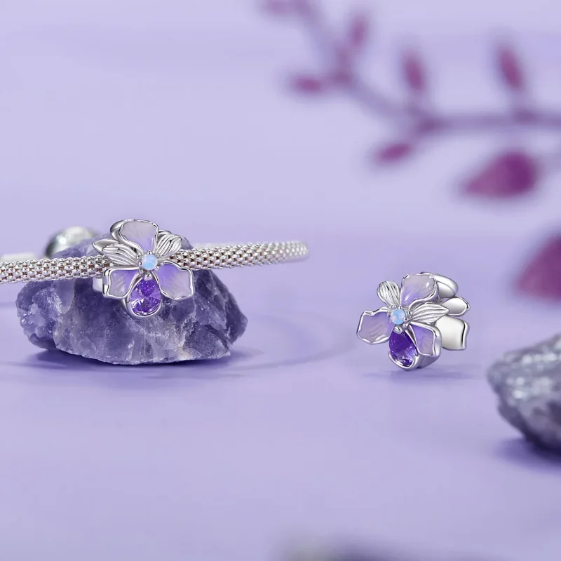 (zdjęcie do) Romantyczny wisiorek w stylu PANDORA Irys - BSC1031 - Wyświetl 4
