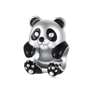 Srebrna zawieszka Panda w stylu PANDORA - SCC2811