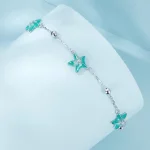 Turkusowa bransoletka w stylu rozgwiazdy PANDORA - SCB276