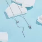 Turkusowy naszyjnik w stylu PANDORA - BSN388