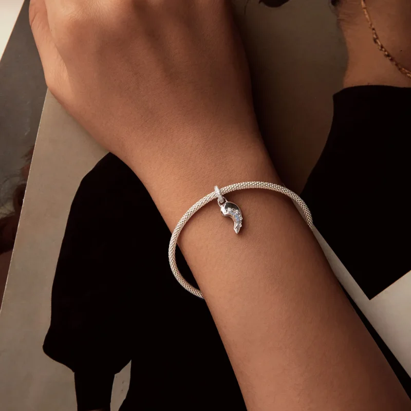 (zdjęcie do) Wisior w kształcie słońca i księżyca w stylu PANDORA - BSC1034 - Wyświetl 3
