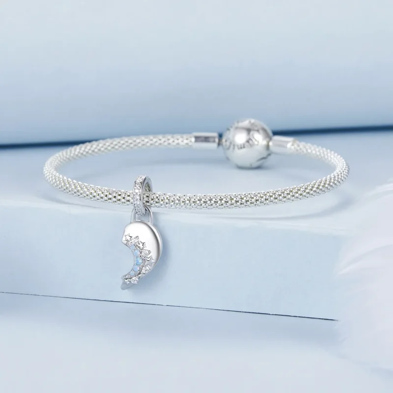 (zdjęcie do) Wisior w kształcie słońca i księżyca w stylu PANDORA - BSC1034 - Wyświetl 8