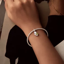 Wisior w kształcie słońca i księżyca w stylu PANDORA - BSC1034