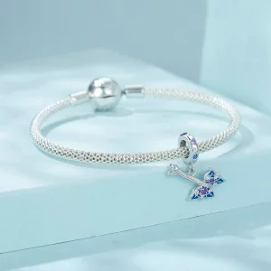 Wisiorek z basowym motylem w stylu PANDORA - SCC2764