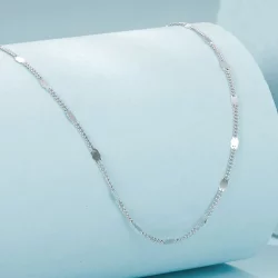 Wykwintny, błyszczący podstawowy naszyjnik w stylu PANDORA - SCA030
