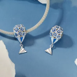 Zawieszka w kształcie balonu na ogrzane powietrze w stylu PANDORA - BSC1026