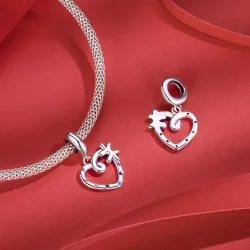 Zawieszka w kształcie serca PANDORA - SCC2774