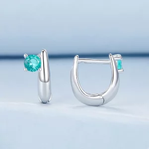 Zielone kolczyki PANDORA Style - BSE1030
