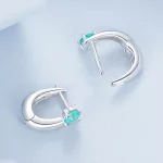 Zielone kolczyki PANDORA Style - BSE1030