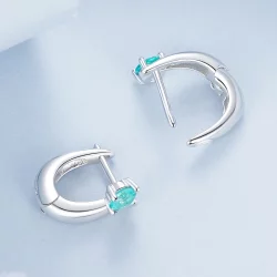 Zielone kolczyki PANDORA Style - BSE1030