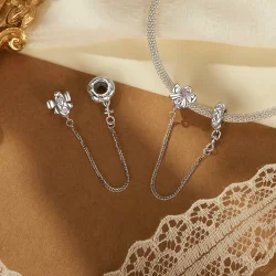 Łańcuszek zabezpieczający PANDORA Style Bow Silicone - BSC1053