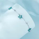 Bransoletka na kostkę PANDORA Style Starfish Teal - SCT026