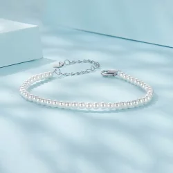 Bransoletka PANDORA Style Australian White Pearl - SCB280