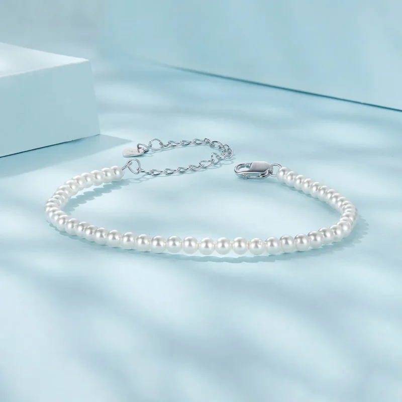 (zdjęcie do) Bransoletka PANDORA Style Australian White Pearl - SCB280 - Wyświetl 3