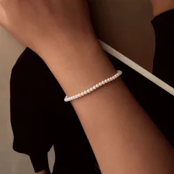 Bransoletka PANDORA Style Australian White Pearl - SCB280